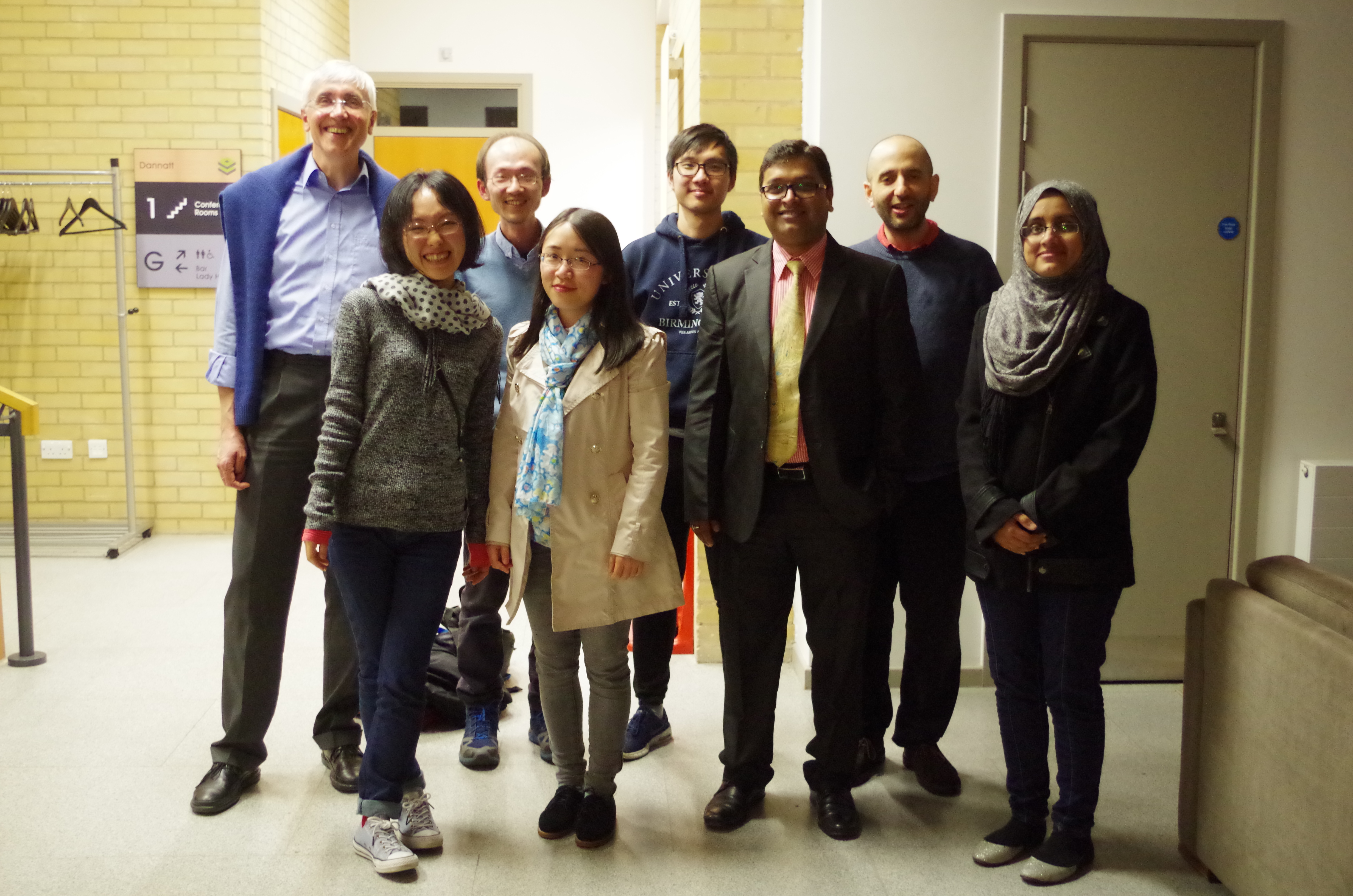 With Paul and Birmingham Phd students